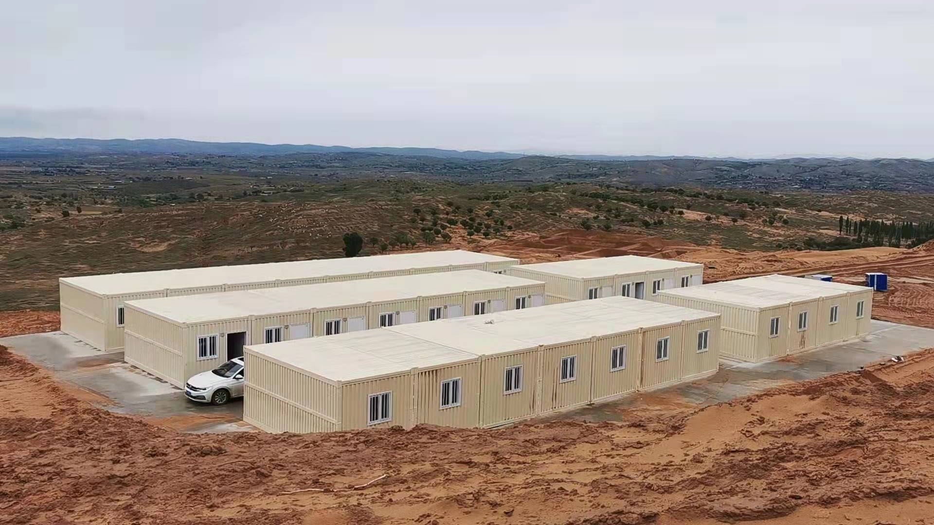 Foldable modular home for worker camp