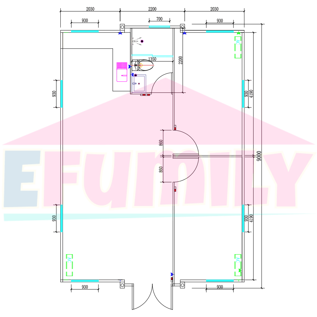 30ft expandable container house 1 - 4 bedrooms 1 - 2bathroom for granny flat ADU - Efumily International