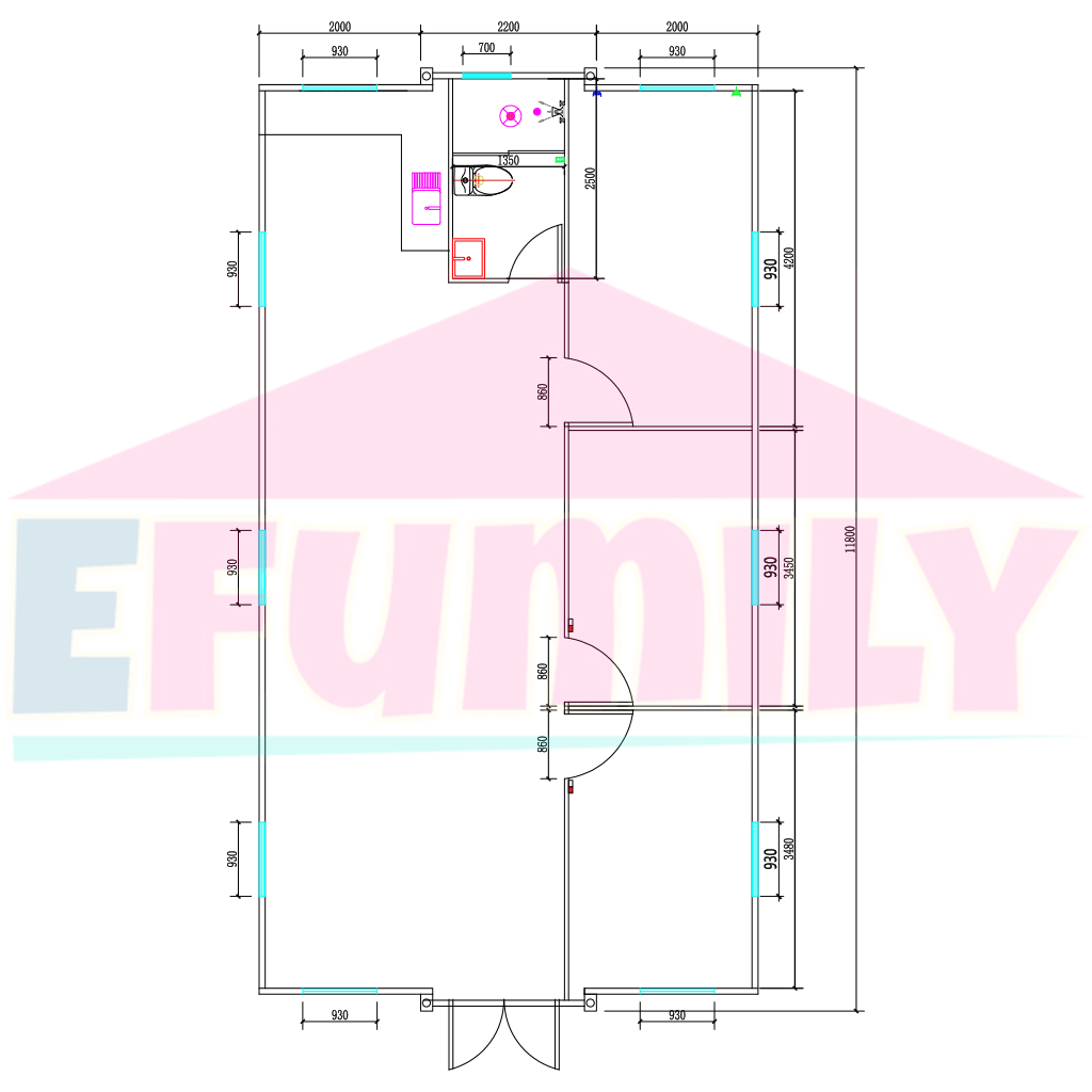 40ft expandable container house 1 - 4 bedrooms 1 - 2bathroom for granny flat ADU - Efumily International