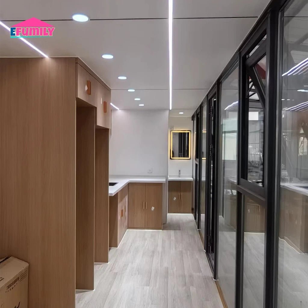 Apple cabin 20ft 40ft empty configuration aluminium 2200*5800*2450 model EAC - Efumily International