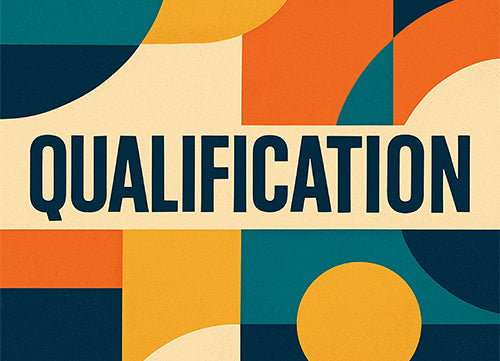 Geometric design with the word 'QUALIFICATION' in the center